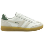 Gola white and green sneaker with gum sole