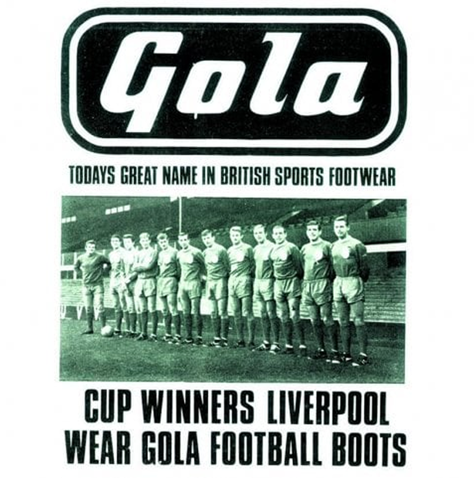 Gola advertisement with Liverpool football team